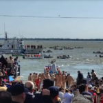 Encuentro de fe en el Río Paraná