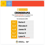 Martes 8 pagan el Plus Unificado de septiembre